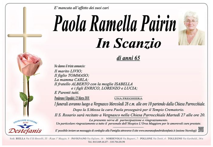 Paola Ramella Pairin in Scanzio
