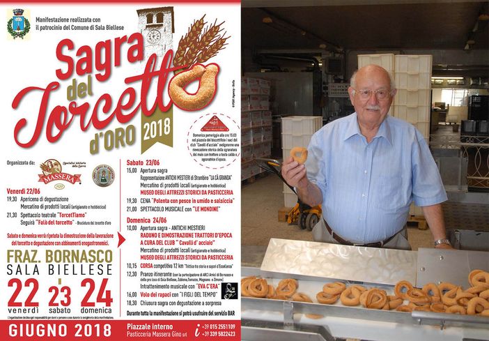 Sala Biellese: Massera presenta la prima “Sagra del Torcetto d’Oro” Sala Biellese: Massera presenta la prima “Sagra del Torcetto d’Oro”