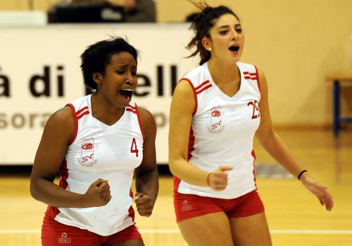 La grinta di Elena Mbachu e di Carolina Fileppo (Foto Giacomo Bielli)