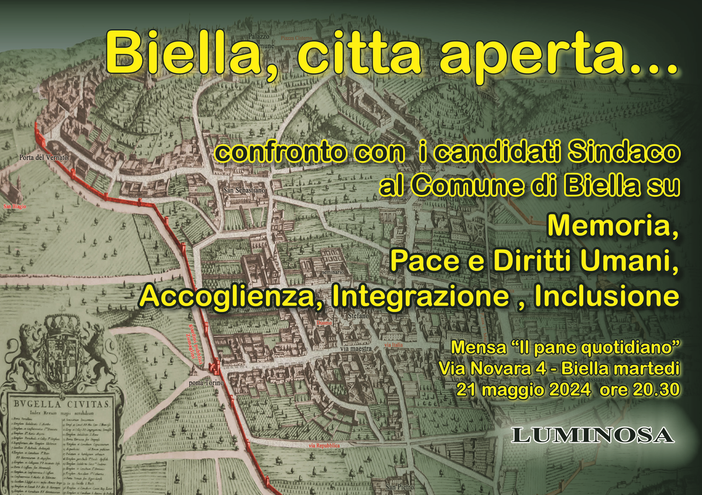 Candidati sindaco a confronto con Luminosa Candidati sindaco a confronto con Luminosa