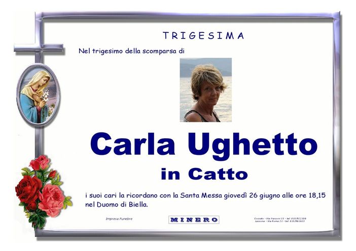 Carla Ughetto in Catto - Trigesima