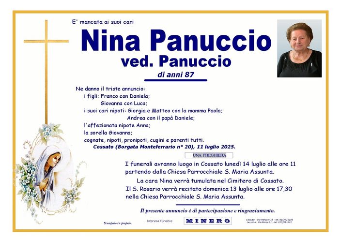 Nina Panuccio ved. Panuccio
