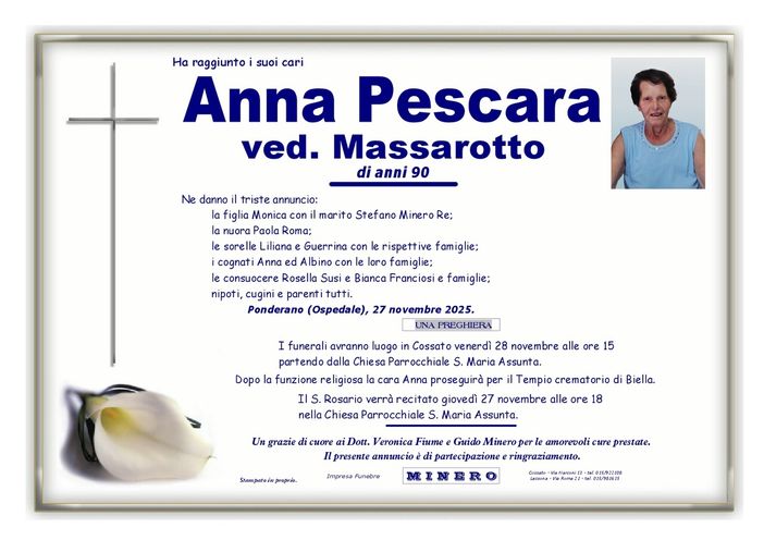 Anna Pescara, ved. Massarotto