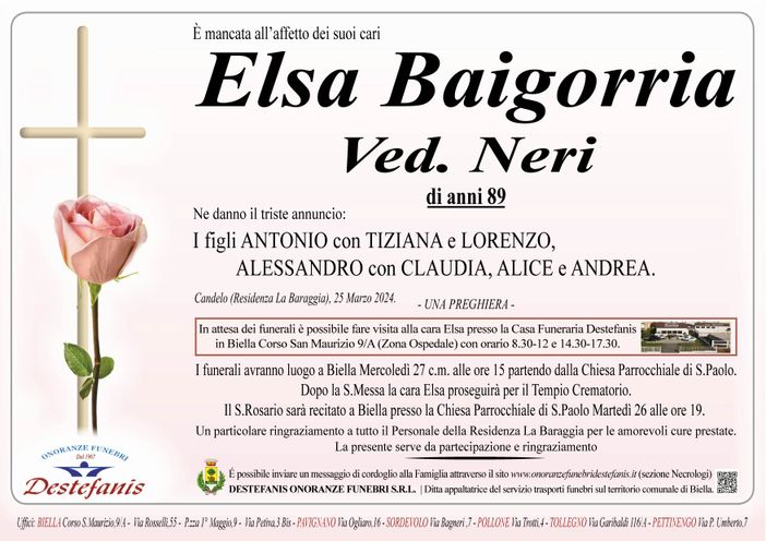 Elsa Baigorria ved. Neri