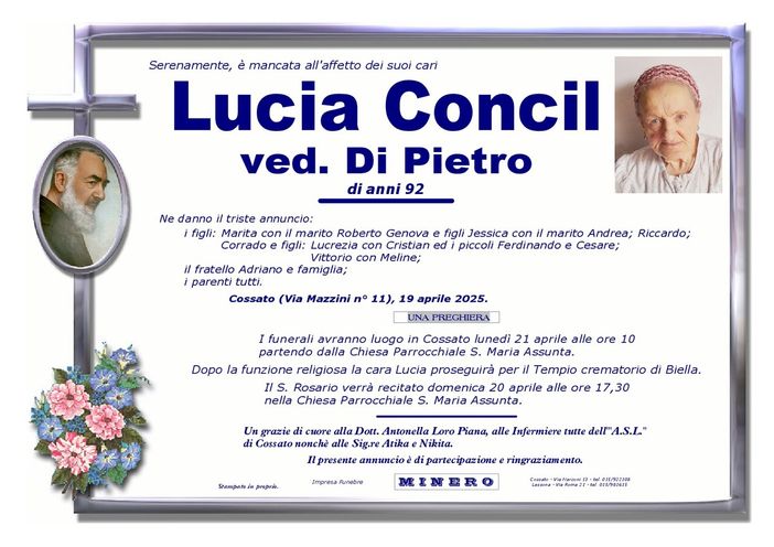 Lucia Concil Ved. Di Pietro
