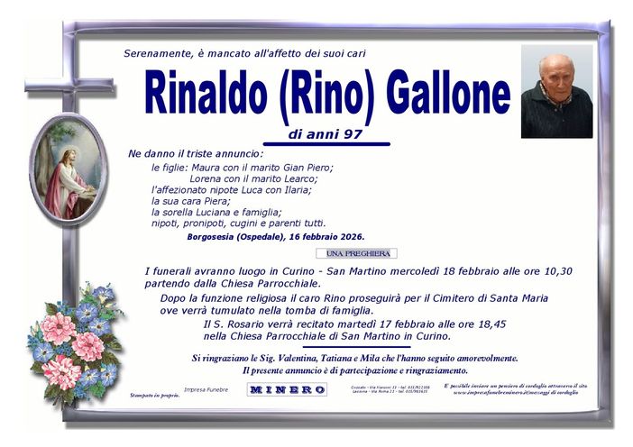 Rinaldo (Rino) Gallone