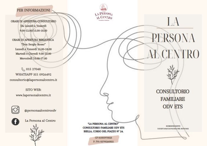 Attivo il consultorio "La Persona al Centro" a Valdilana