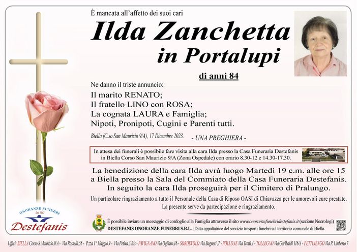 Ilda Zanchetta in Portalupi