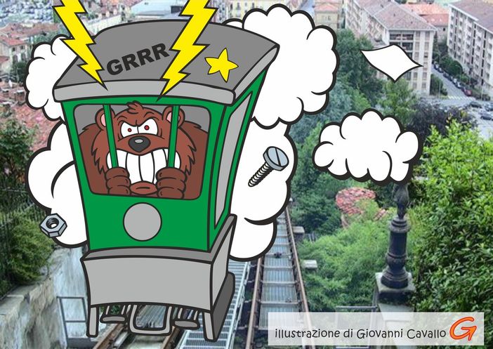 Biella, orso in cabina: satira o cronaca? - Illustrazione di Giovanni Cavallo. Biella, orso in cabina: satira o cronaca? - Illustrazione di Giovanni Cavallo.