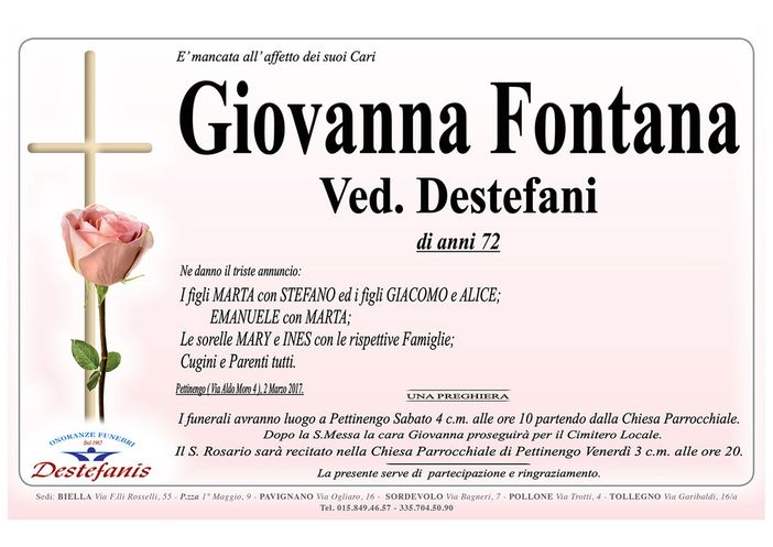 Giovanna Fontana Ved. Destefani