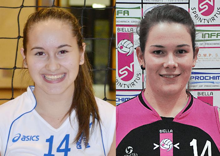 Alessia Masserano del Gaglianico e Valeria Miola della SprintVirtus