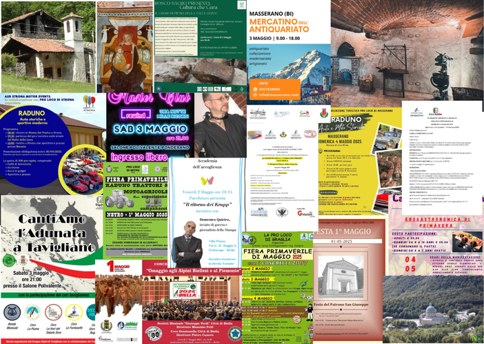 Tante cose da fare a Biella il 3 e il 4 maggio