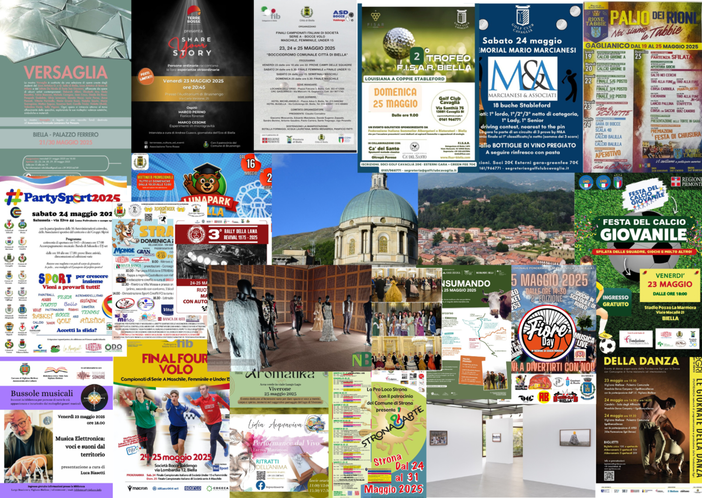 Tante cose da fare a Biella il 24 e il 25 maggio Tante cose da fare a Biella il 24 e il 25 maggio