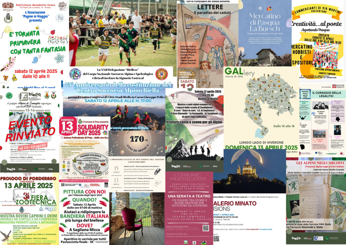 Tante cose da fare a Biella l'11, i 12 e il 13 aprile