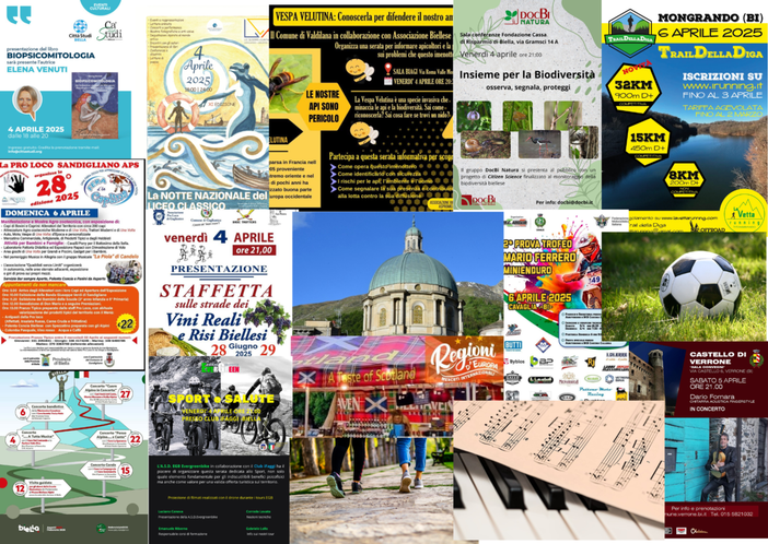 Tante cose da fare nel we del 4, 5 e 6 aprile