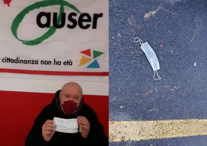 Contro l'abbandono delle mascherine: l'appello di Marco Abate, VIDEO