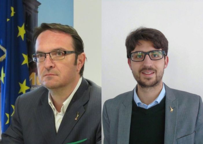 Michele Mosca, Commissario provinciale della Lega Salvini Biella e Alessio Ercoli, Capogruppo Lega nel Comune di Biella