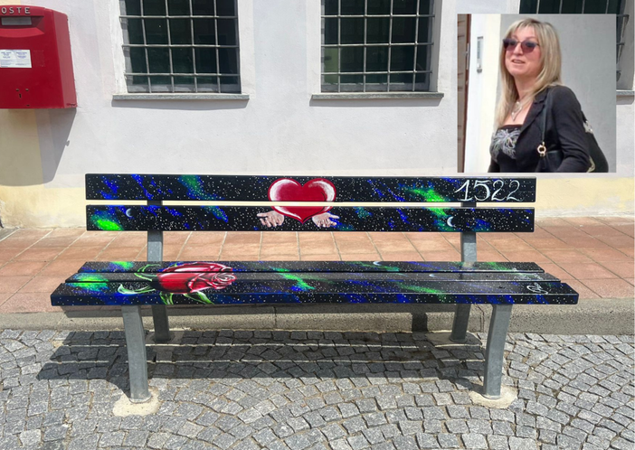 A Benna una panchina rossa, l'autrice Cinzia Rosa: "L'energia della donna vince sulla violenza"