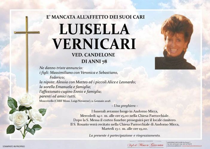 Luisella Vernicari, ved. Candelone
