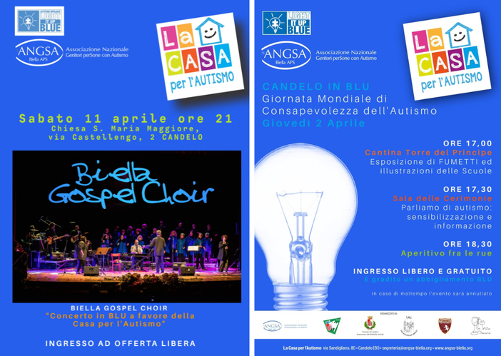 Candelo in blu per la Giornata Mondiale sull’Autismo: gli eventi in programma Candelo in blu per la Giornata Mondiale sull’Autismo: gli eventi in programma