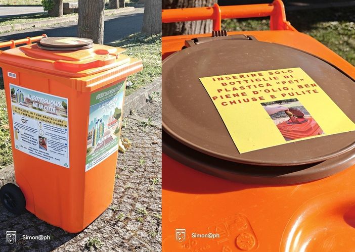 Mongrando, nuovi contenitori per la raccolta dell’olio vegetale esausto (foto dalla pagina Facebook di Insieme per Mongrando - Michele Teagno sindaco) Mongrando, nuovi contenitori per la raccolta dell’olio vegetale esausto (foto dalla pagina Facebook di Insieme per Mongrando - Michele Teagno sindaco)
