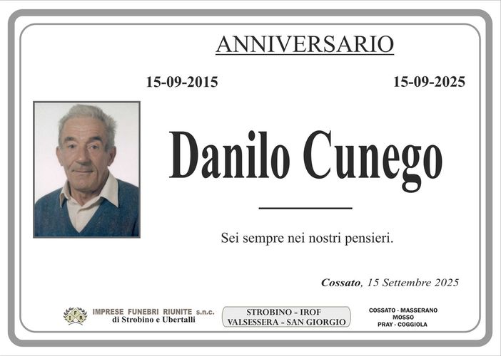 Danilo Cunego - Anniversario