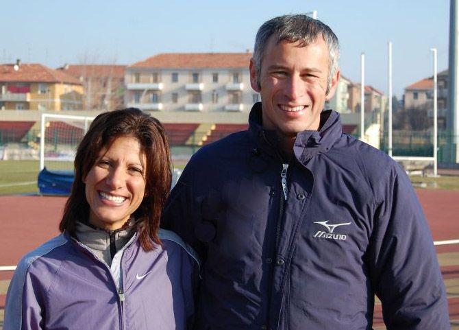 Nadia Ejjafini con il tecnico Andrea Bello (Foto di repertorio)