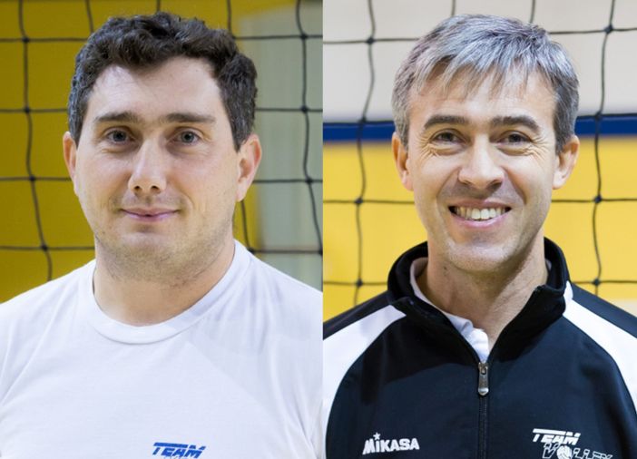 Alessio Bellagotti e Andrea Dal Ben, coach del Teamvolley