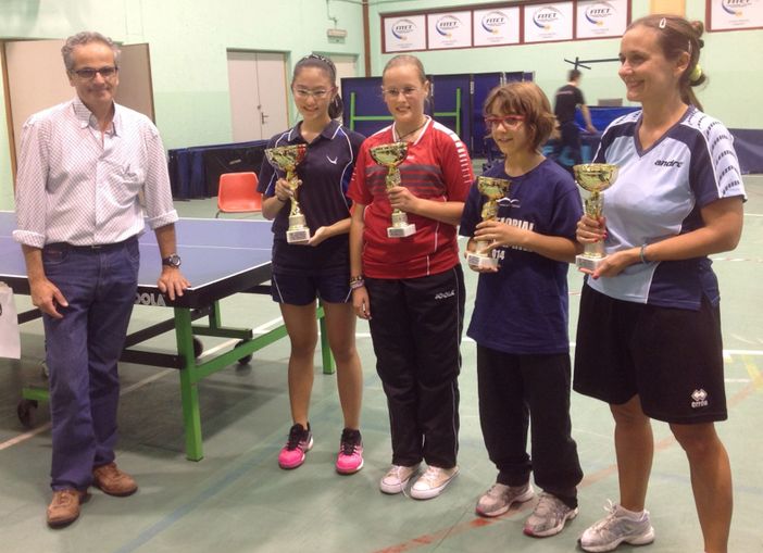 Il podio di Torino con Lucia Macchione