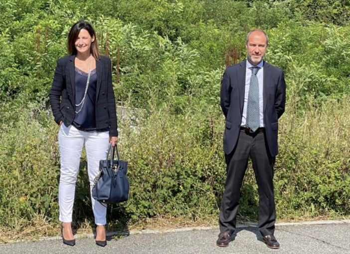 Cossato, la posa della prima pietra al cantiere Atc "Le Piscine", Moggio: "Intervento efficace e importante" Cossato, la posa della prima pietra al cantiere Atc "Le Piscine", Moggio: "Intervento efficace e importante"