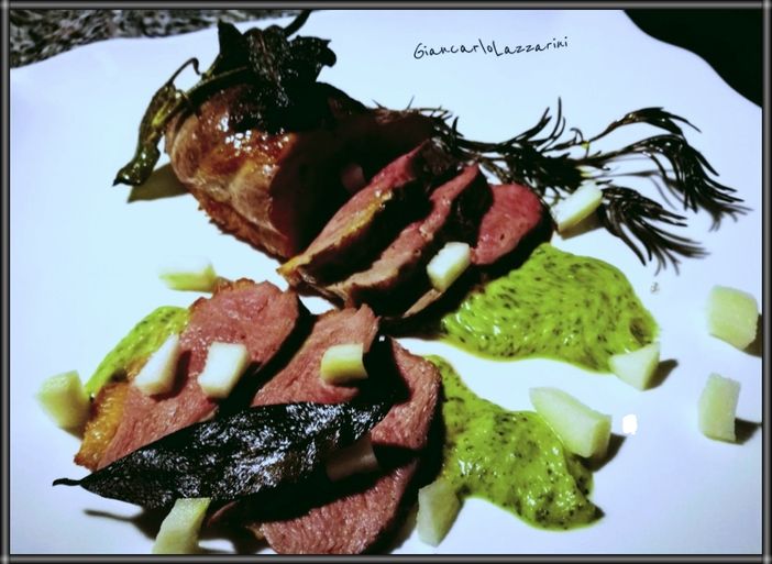 Ricetta: Petto di anatra e salsa verde alla mela