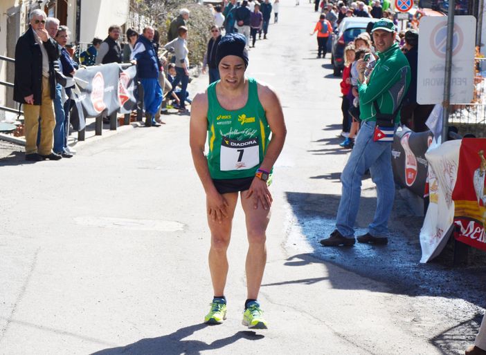 Michael Mercandino sull'erta finale prima del traguardo (foto Carlo Bolla - Biellaedintorni.it)