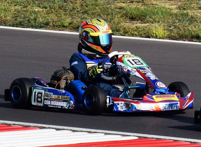 Kart: Leonardo De Grandi in pista a Viverone