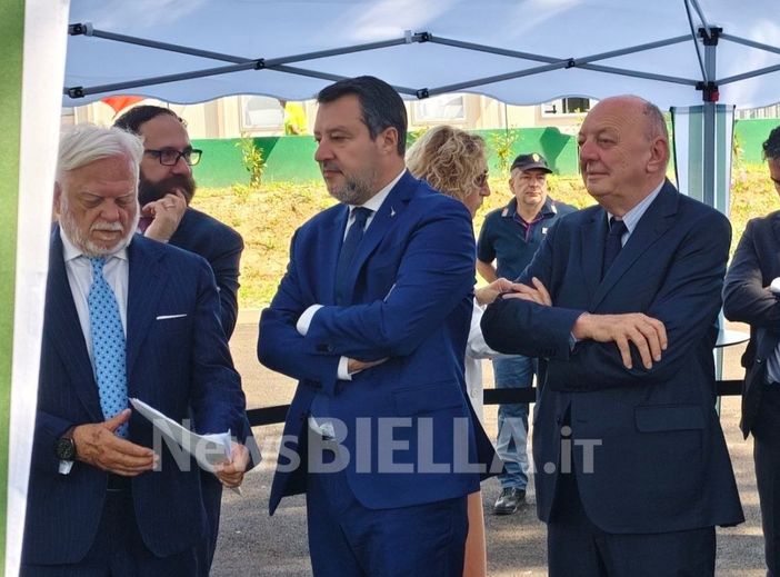Pedemontana, si parte: al via lavori di costruzione della tratta Masserano-Ghemme: presenti i ministri Salvini e Pichetto FOTO e VIDEO