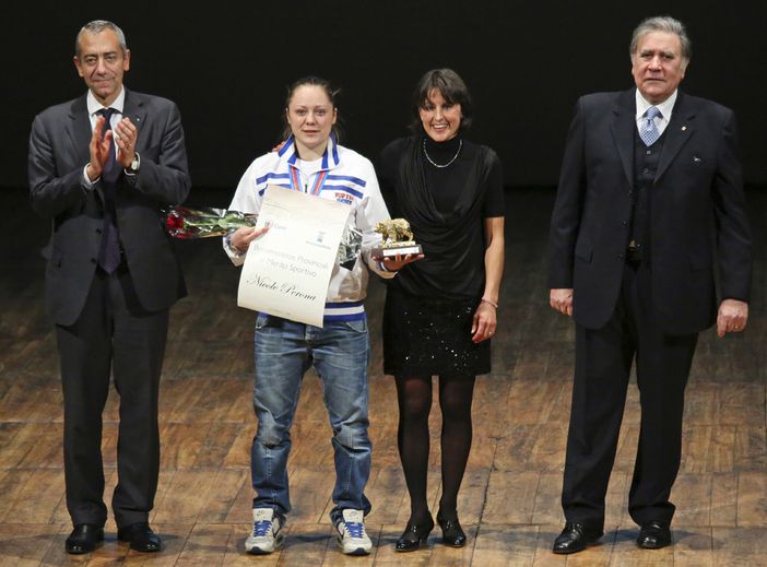 SERATA OLIMPICA - Passerella di campioni al teatro Villani di Biella