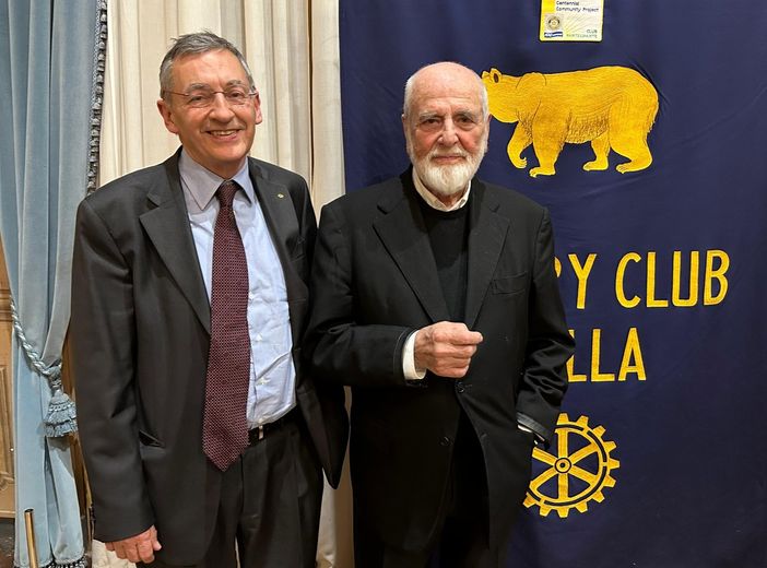 Michelangelo Pistoletto al Rotary di Biella: la presentazione de "La formula della creazione".