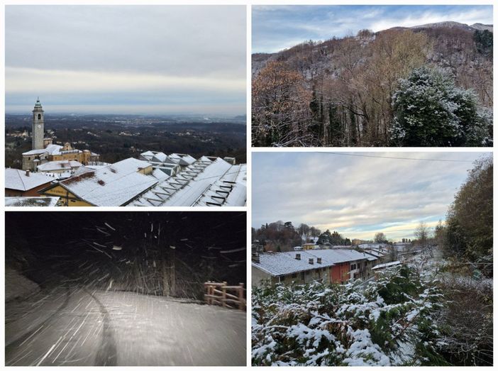 Il freddo si abbatte sulla regione e il Biellese si sveglia con la neve. Il freddo si abbatte sulla regione e il Biellese si sveglia con la neve.