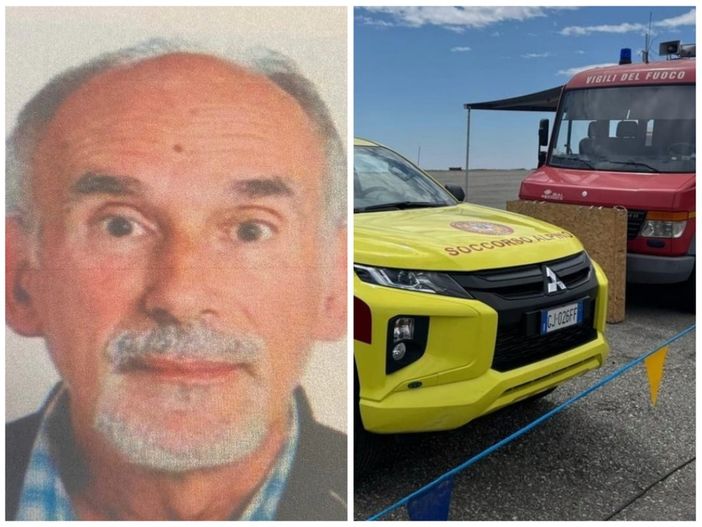 Si continua a cercare Marino Rabolini, disperso da sabato al Bocchetto Sessera: anche i droni in campo