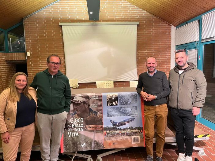 Occhieppo Cult! riparte da "Il gioco più bello della mia vita" , la Sindaca Monica Mosca, Paolo Vialardi, Fabrizio Lavezzato e l'assessore Maurizio Rossetto