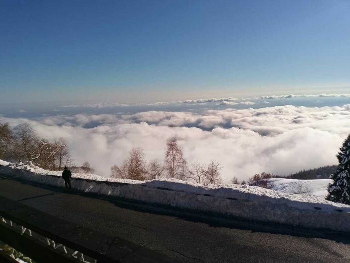 Stasera la ciaspolata di Capodanno lungo uno dei percorsi più suggestivi dell’Oasi Zegna (foto di repertorio)