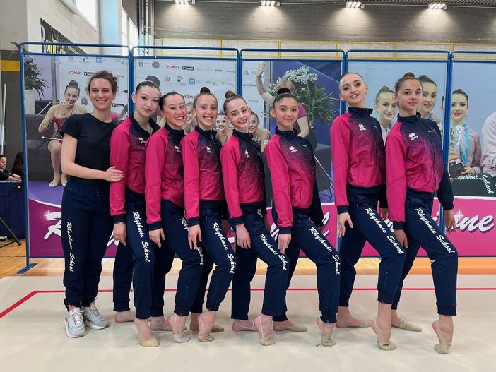 Rhythmic School in grande spolvero nel campionato regionale FGI a squadre Silver GR Rhythmic School in grande spolvero nel campionato regionale FGI a squadre Silver GR