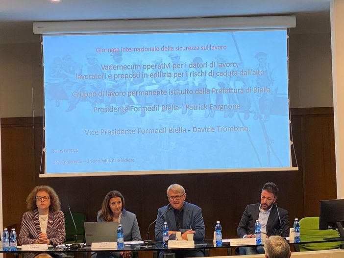 Sicurezza sul lavoro: FORMEDIL Biella all'Unione Industriale per la Giornata Mondiale Sicurezza sul lavoro: FORMEDIL Biella all'Unione Industriale per la Giornata Mondiale