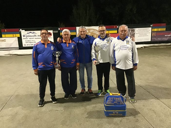 Bocce, nuova vittoria per la Ternenghese, in maglia azzurra - Foto Federbocce