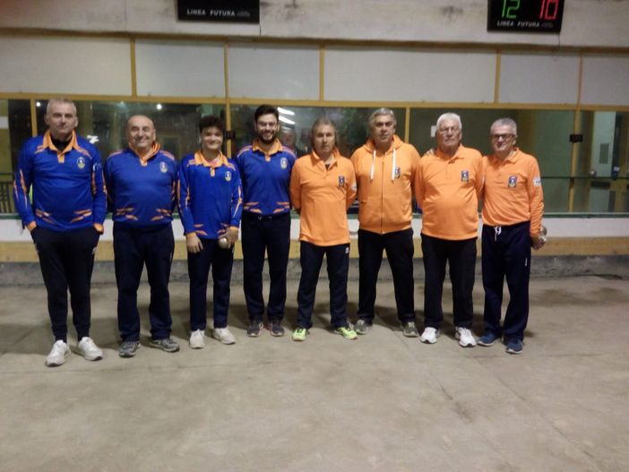 Valle Elvo e Burcina, finalisti girone alto a Tollegno - Foto Federbocce