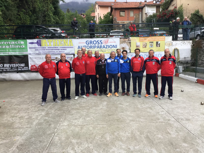 Le quattro terne semifinalisti alla Burcina - Foto Federbocce Le quattro terne semifinalisti alla Burcina - Foto Federbocce