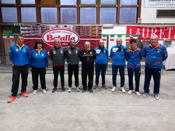 Le quattro coppie semifinaliste  del Campionato Alto Piemonte - Foto Federbocce