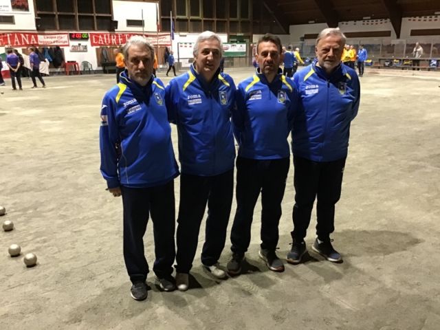 La quadretta di San Secondo del girone B - Foto Federbocce
