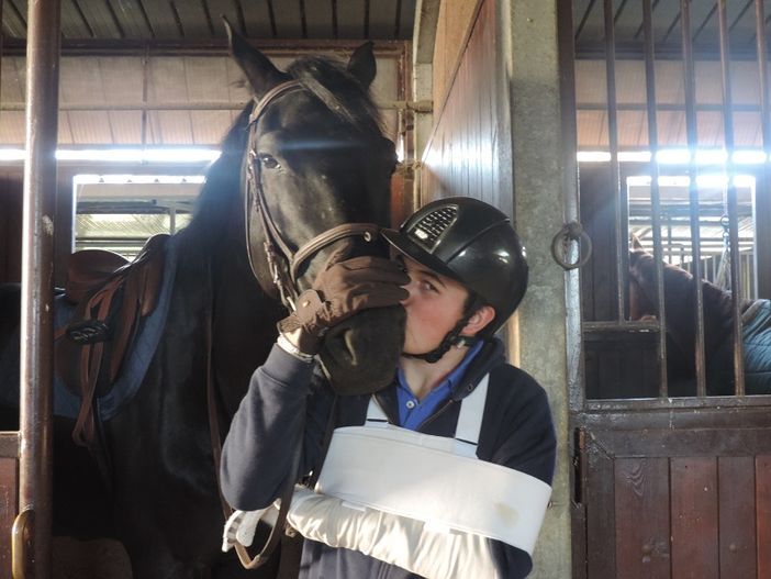 Grazie a volontà e passione Edoardo è tornato a gareggiare