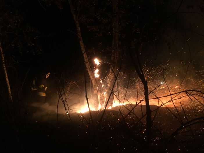 Brucia la Baraggia, il pericolo di roghi è alto