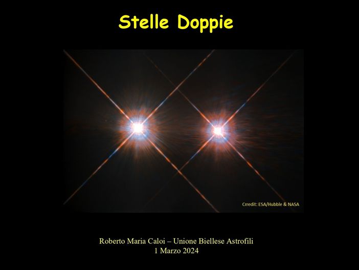 Nuovo appuntamento dell'Unione Biellese Astrofili con le Stelle Doppie